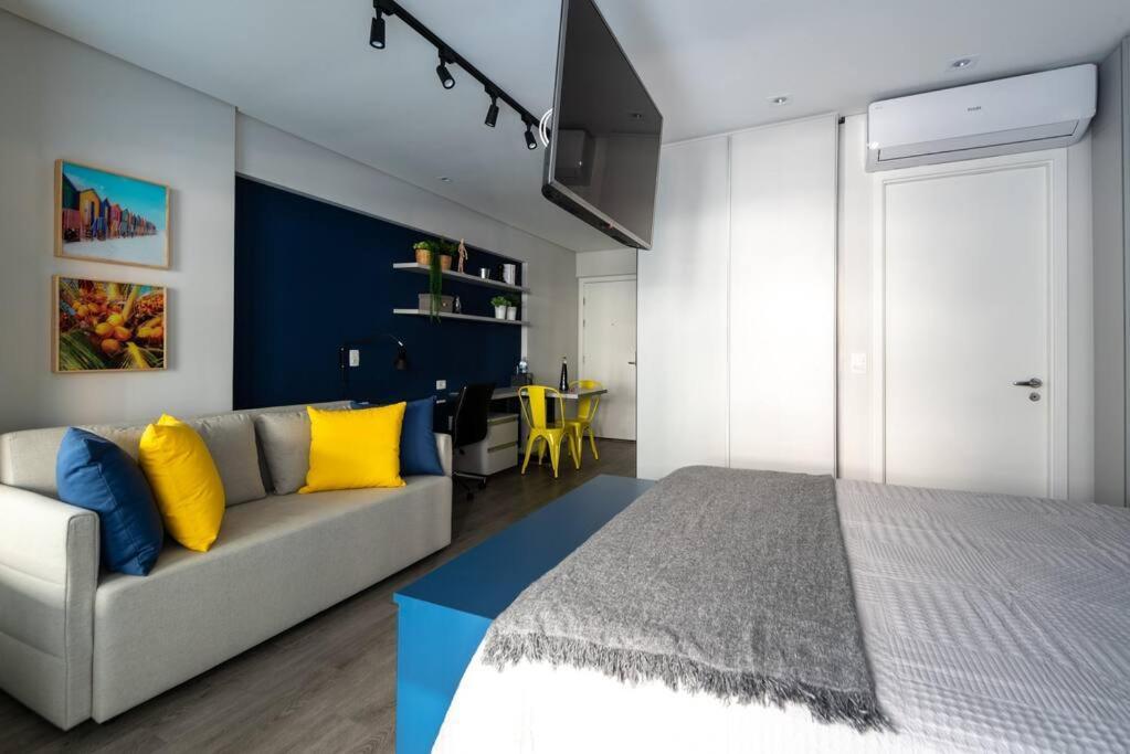 Studio Moderno E Sofisticado, Centro Sao Paulo 117 Bagian luar foto