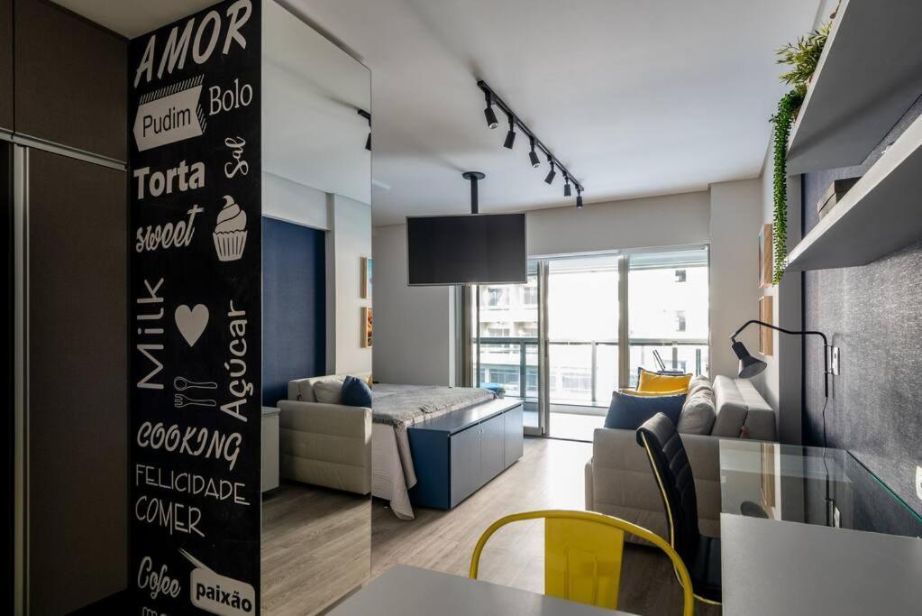 Studio Moderno E Sofisticado, Centro Sao Paulo 117 Bagian luar foto